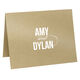 Modern Couple Folded Shimmer Note Cards Image 3 of 8
